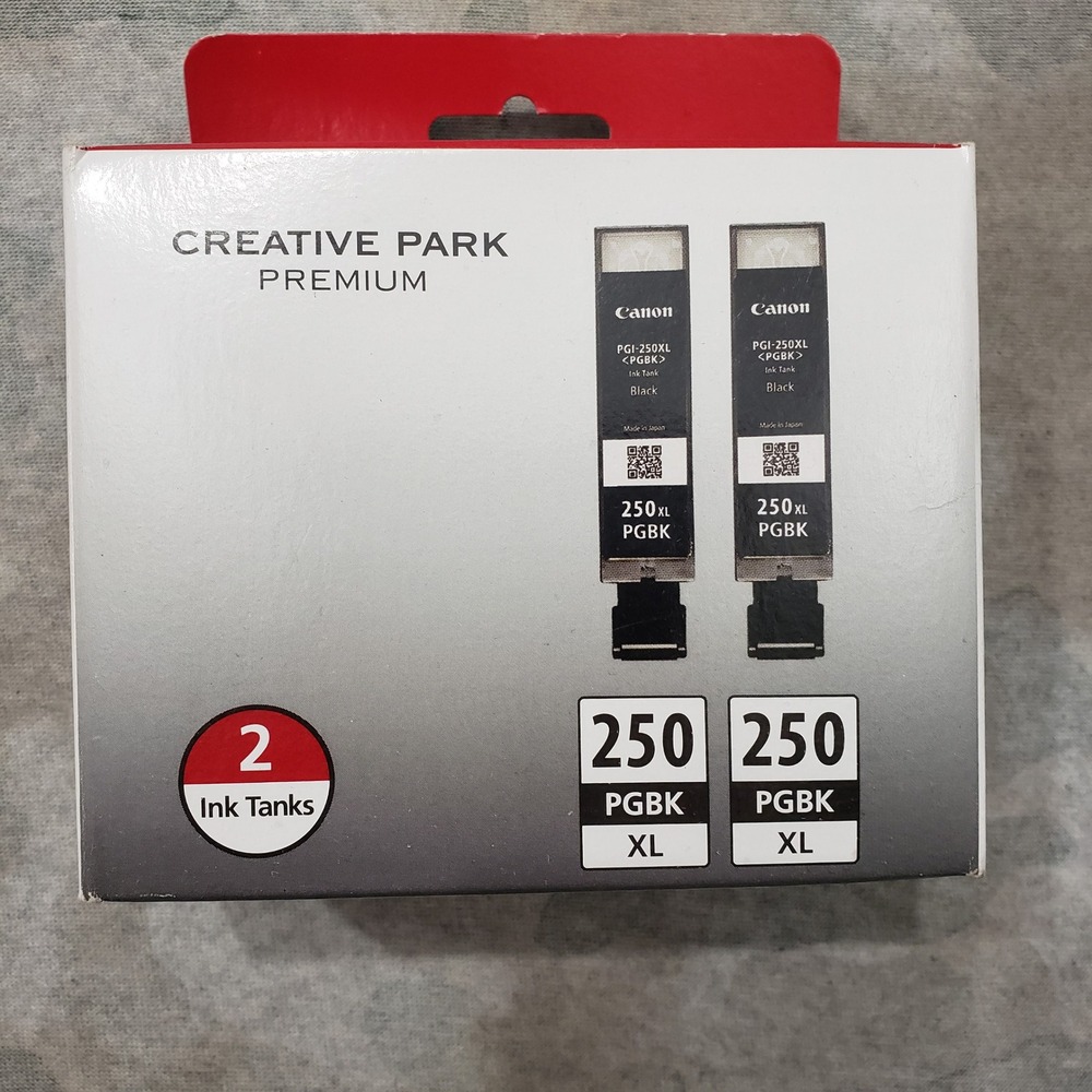 Canon PGI-250XL PGBK Ink 2-Pack Black High Yield PIXMA MG6320 MG5420 iP7220 NEW